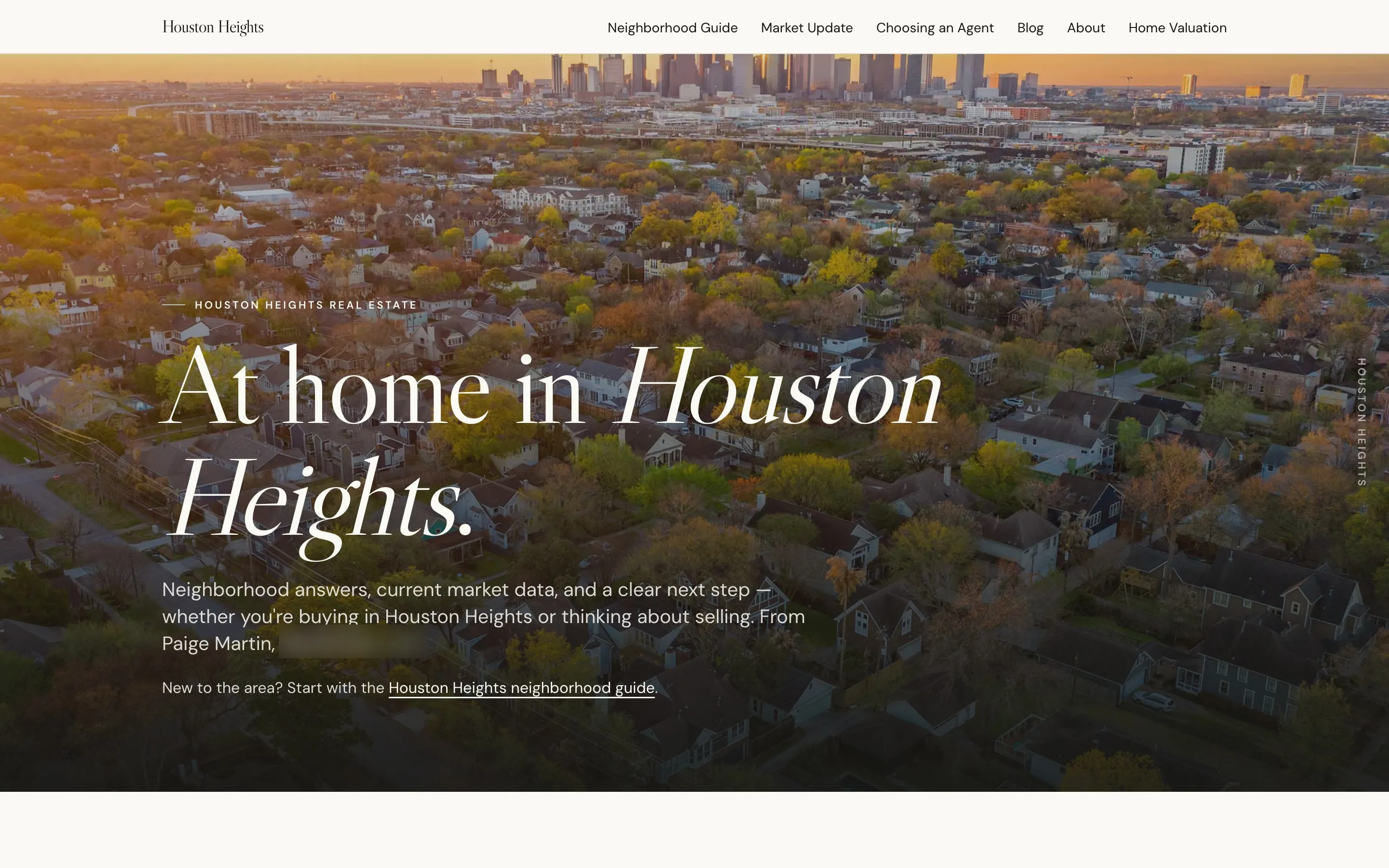 houstonheights.com home page