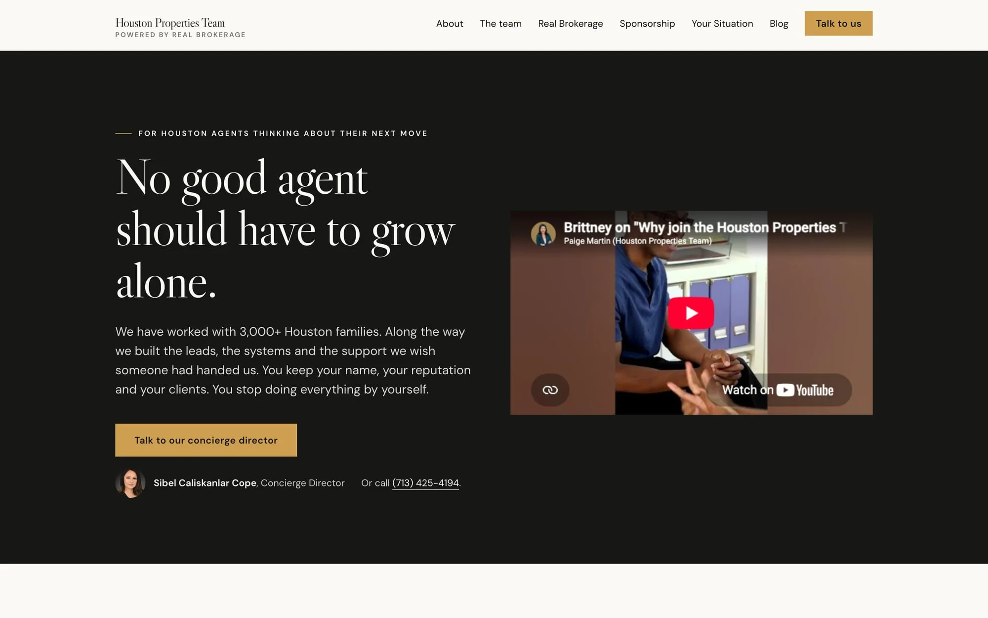 The home page of join.houstonproperties.com, 9 October 2026